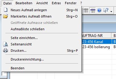 Menüs mit Symbolen